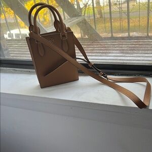 Tory Burch Tan Leather Crossbody Purse